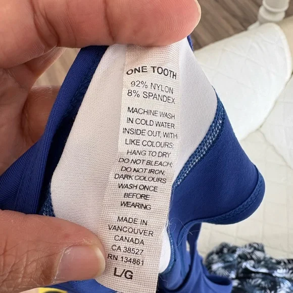 One Tooth Royal Blue Tank Dress with White Lining - Picture 2 of 5